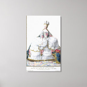 Marie Antoinette (1752-93) from 'Receuil des Estam Canvas Print