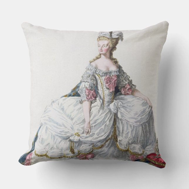 Marie Antoinette (1752-93) from 'Receuil des Estam Cushion (Front)