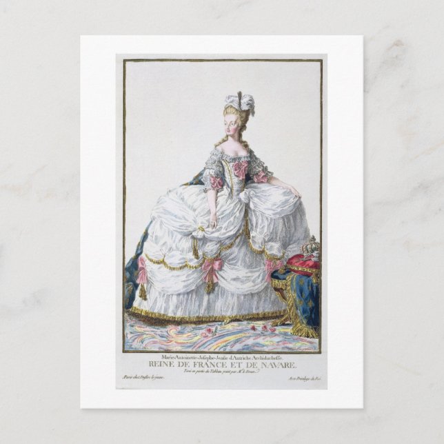 Marie Antoinette (1752-93) from 'Receuil des Estam Postcard (Front)