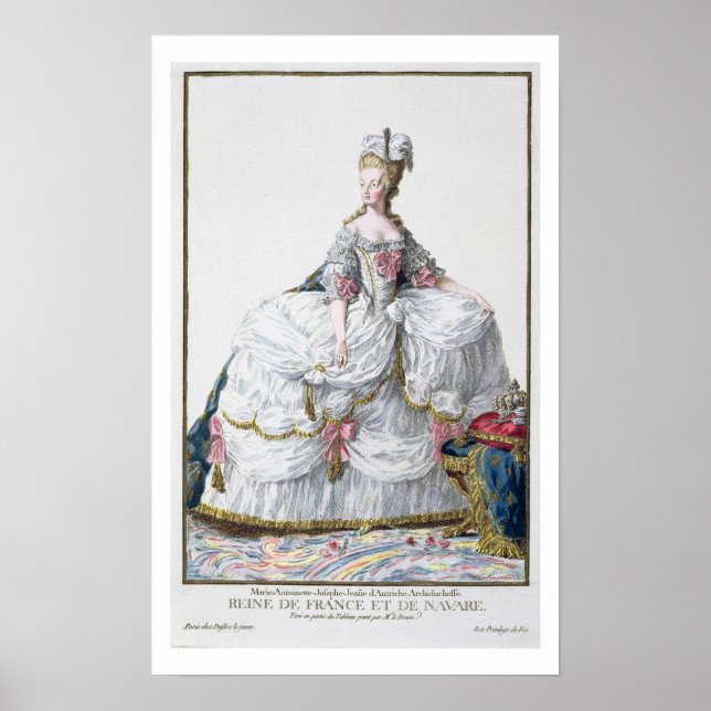 Marie Antoinette (1752-93) from 'Receuil des Estam Poster (Front)