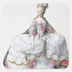 Marie Antoinette (1752-93) from 'Receuil des Estam Square Sticker