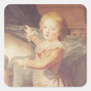 Marie-Antoinette and her Children Square Sticker