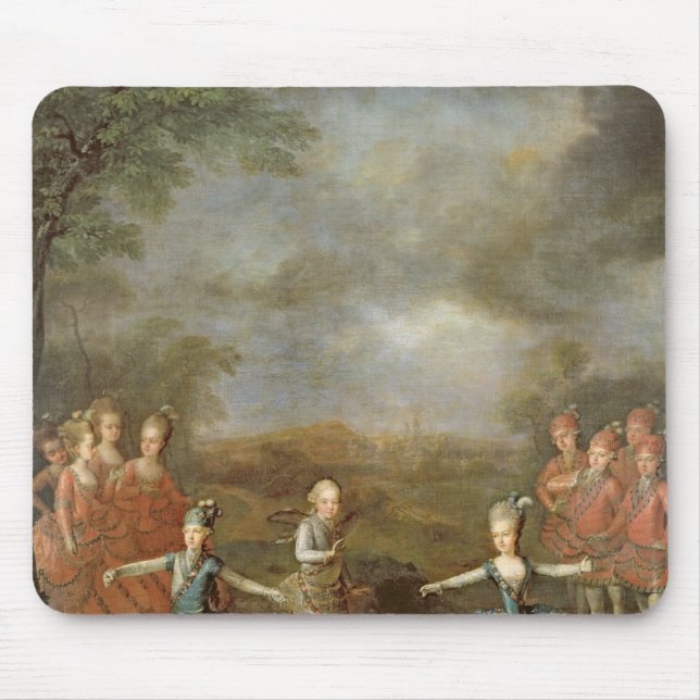 Marie Antoinette and her sisters Mouse Mat (Front)