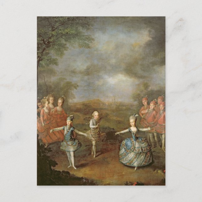 Marie Antoinette and her sisters Postcard (Front)