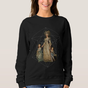 Marie Antoinette Art Geometric (Vintage Distressed Sweatshirt