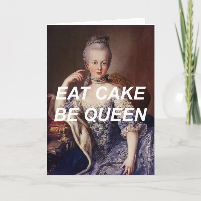Marie Antoinette Birthday Card (Front)
