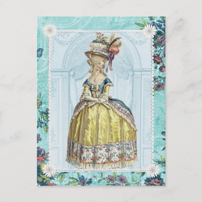 marie antoinette blank postcard (Front)