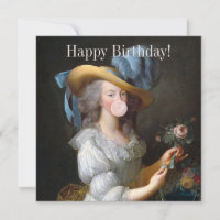 Marie Antoinette Blowing Bubble gum 