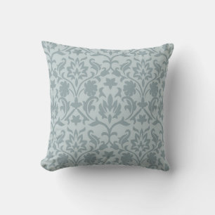 Marie Antoinette blue french damask inspired Cushion