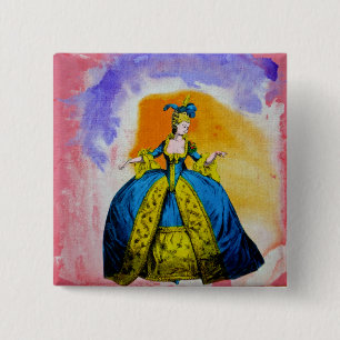 Marie Antoinette by Michael Moffa 15 Cm Square Badge