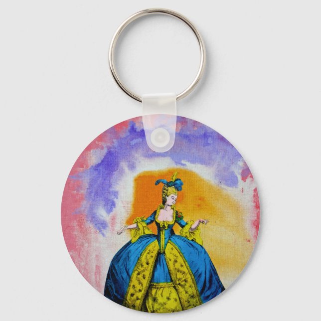 Marie Antoinette by Michael Moffa Key Ring (Front)