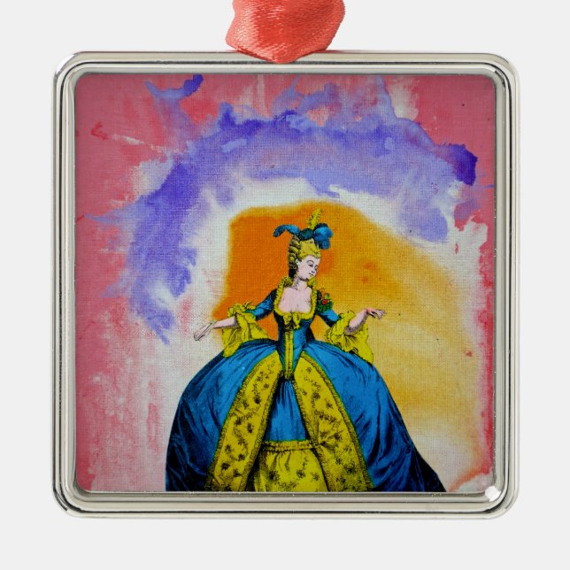 Marie Antoinette by Michael Moffa Metal Tree Decoration (Front)