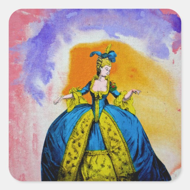 Marie Antoinette by Michael Moffa Square Sticker (Front)