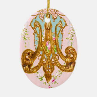 Marie Antoinette Ceramic Monogram Ornament