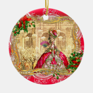 Marie Antoinette Christmas at Versailles Ceramic Tree Decoration