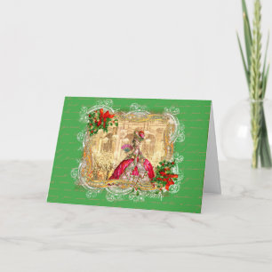 Marie Antoinette Christmas Ball Holiday Card
