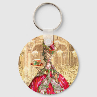 Marie Antoinette Christmas Tea Party Keychain