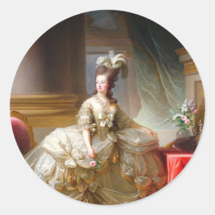 Marie Antoinette Classic Round Sticker