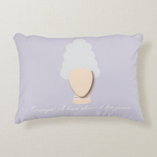 Marie Antoinette "Courage!" Accent Pillow