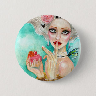 Marie Antoinette Cupcake Queen 6 Cm Round Badge