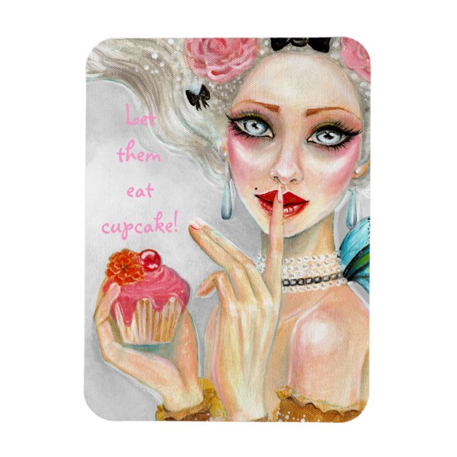 Marie Antoinette Cupcake Queen Magnet (Vertical)