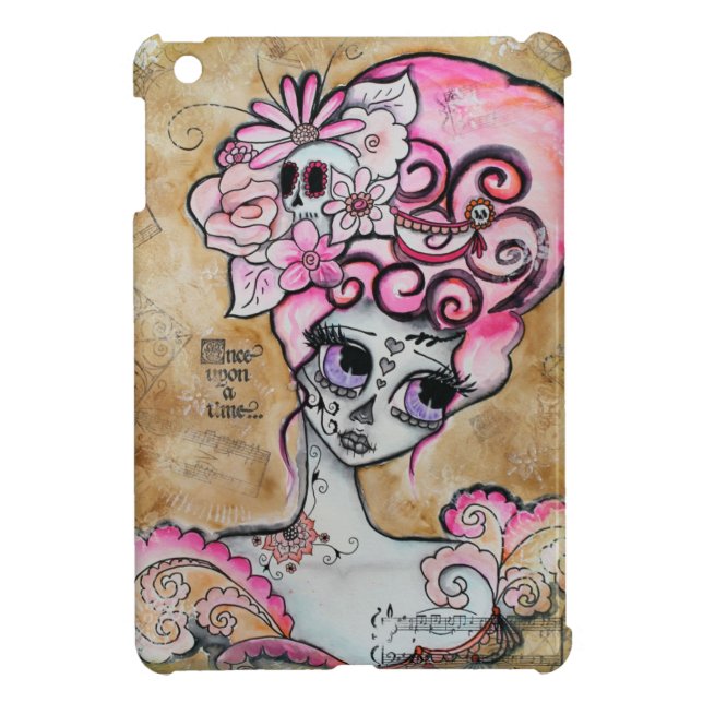 Marie Antoinette Dia de los Muertos Mini Ipad Case iPad Mini Case (Back)
