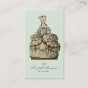 Marie Antoinette Dress ~ Business Card