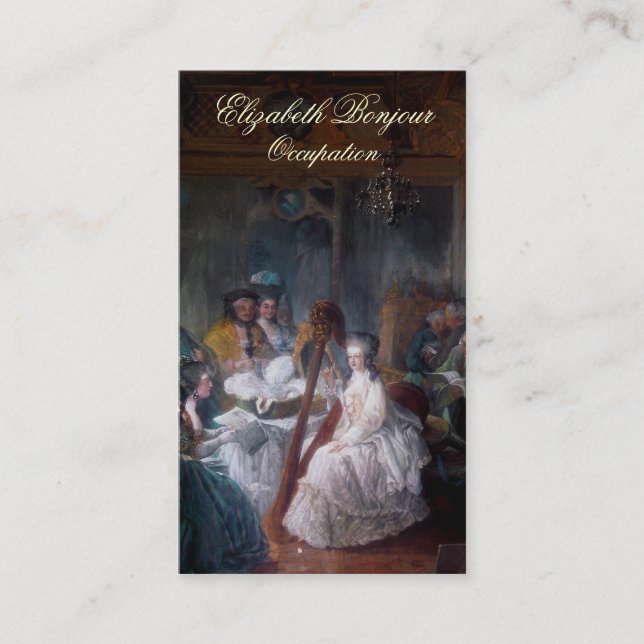 Marie Antoinette Fashion ~ Business Card (Front)