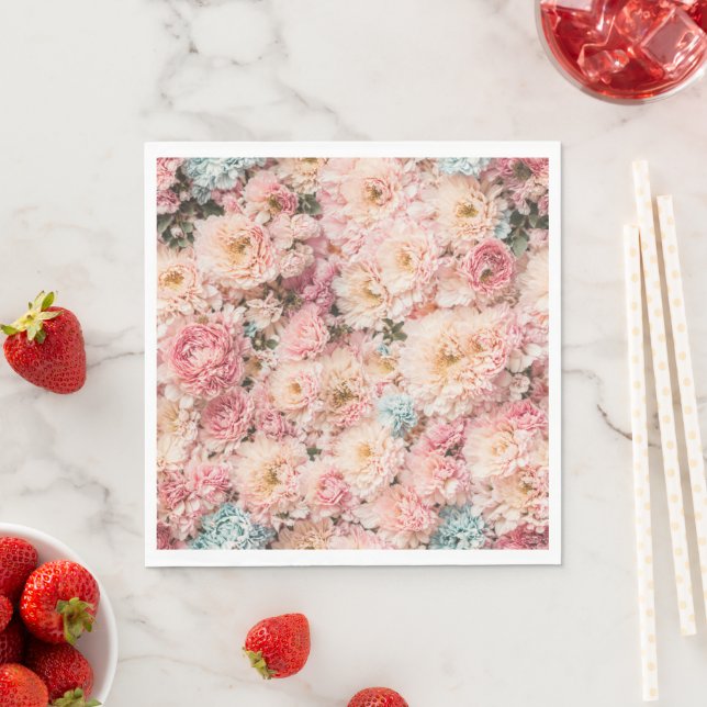 Marie Antoinette Floral  Napkin (Insitu)
