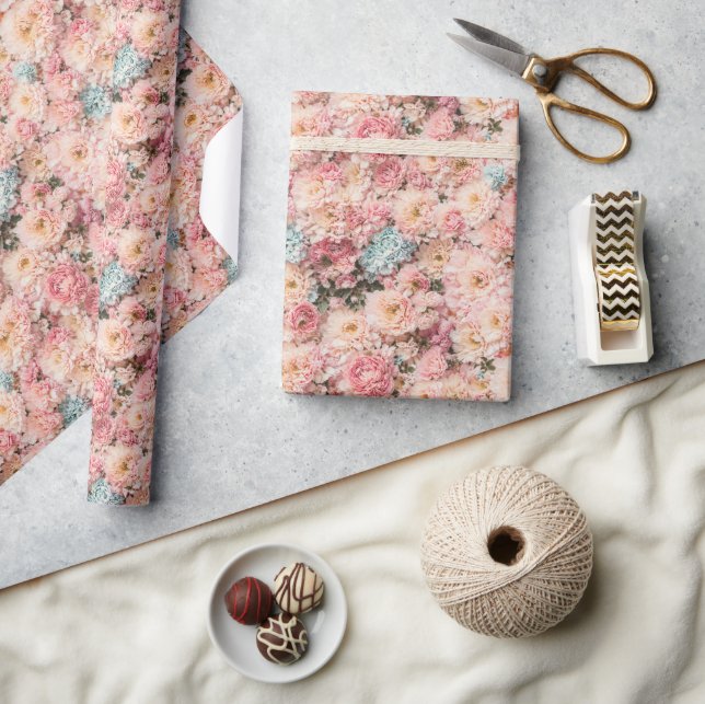 Marie Antoinette Floral  Wrapping Paper (Crafts)