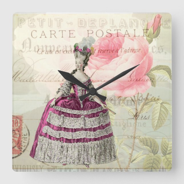 Marie Antoinette French Accent Wall Clock (Front)