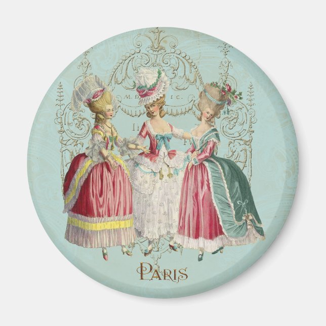 Marie Antoinette French Paris Ladies Magnet (Front)