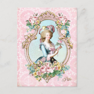 Marie Antoinette,French,Paris,rose,pink ポストカード Postcard