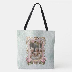 Marie Antoinette,French,Paris,roses,cakes Tote Bag