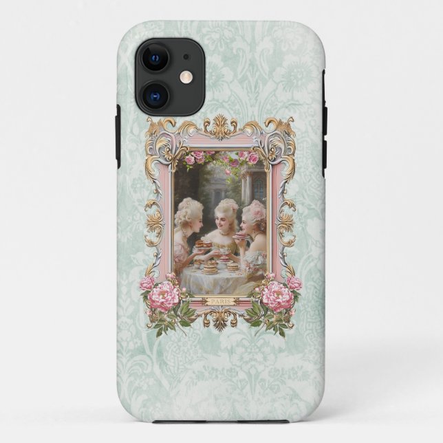 Marie Antoinette,French,Paris,tea,cakes,smart phon Case-Mate iPhone Case (Back)