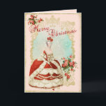 Marie Antoinette Greeting Card Christmas Rose<br><div class="desc">Marie Antoinette Greeting Card Christmas Rose</div>