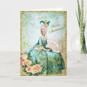Marie Antoinette  Greeting Card Emerald garden