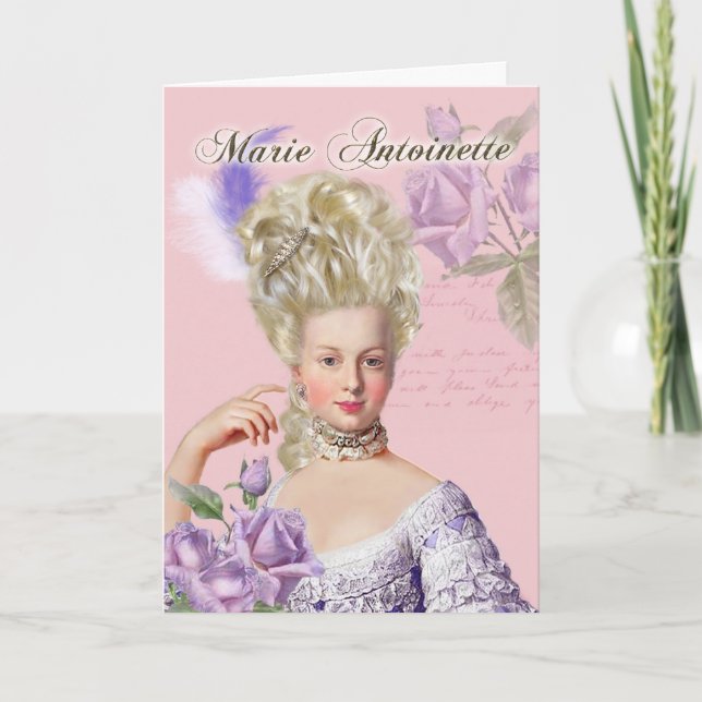 Marie Antoinette  Greeting Card Lavender Rose (Front)