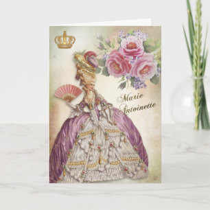 Marie Antoinette Greeting Card Rose Bloom