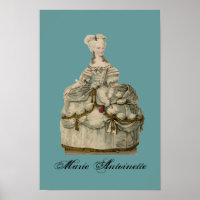Marie Antoinette in Extravagant Dress ~ Poster