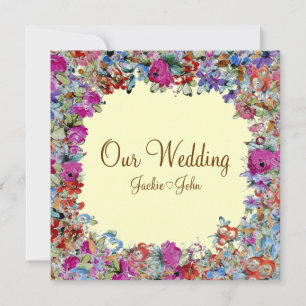 Marie Antoinette in Flowers ~ Invitation / RSVP