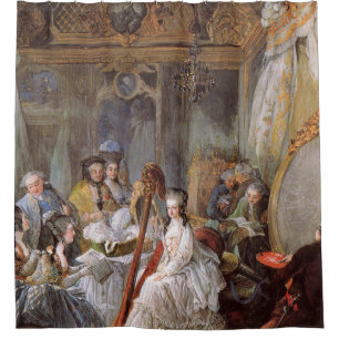 Marie Antoinette In Her Chamber At Versailles Shower Curtain