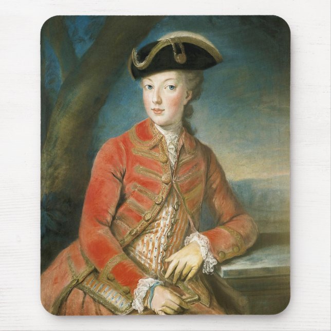 Marie Antoinette in Hunting Attire by Krantzinger Mouse Mat (Front)