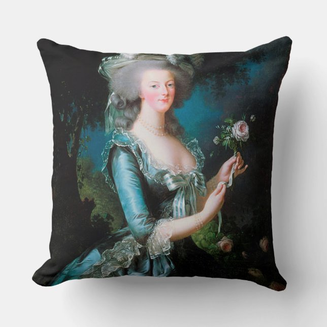 Marie Antoinette in the Garden Cushion Pillow (Front)