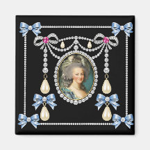 Marie Antoinette Inspired Card Queen of France 