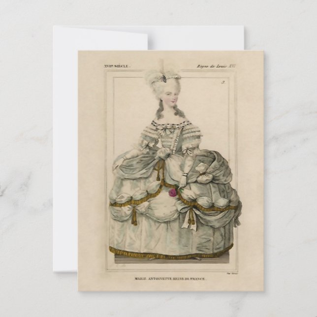 Marie Antoinette ~ Invitations (Front)