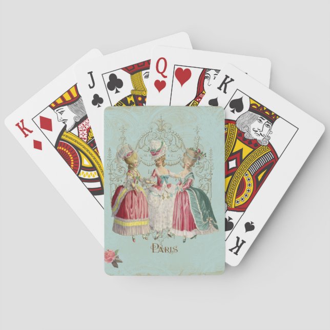Marie Antoinette Ladies in Waiting Playing Cards (Back)