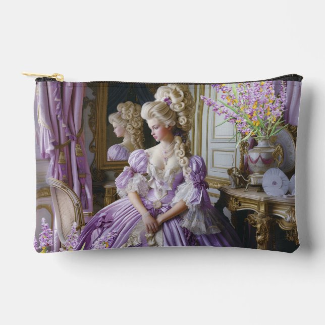 Marie Antoinette lavender Queen pouch アクセサリーポーチ (Front)