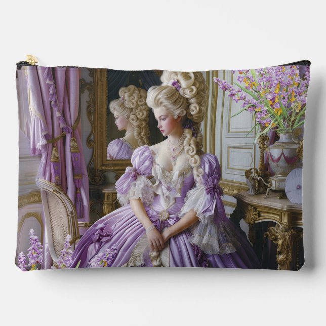 Marie Antoinette lavender Queen pouch (L) (Front)