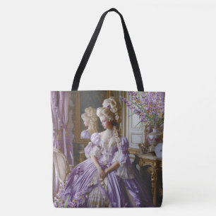 Marie Antoinette Lavender Queen tote bag